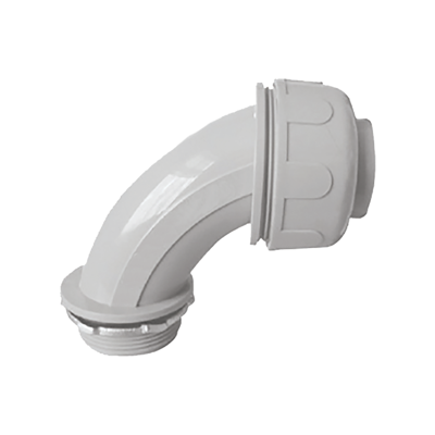 CONECTOR LT CURVO PLASTICO DE 3/4