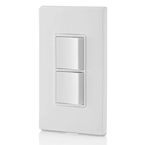 INTERRUPTOR DOBLE LEVITON DECORA BLANCO