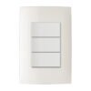 INTERRUPTOR TRIPLE LEVITON DECORA BLANCO